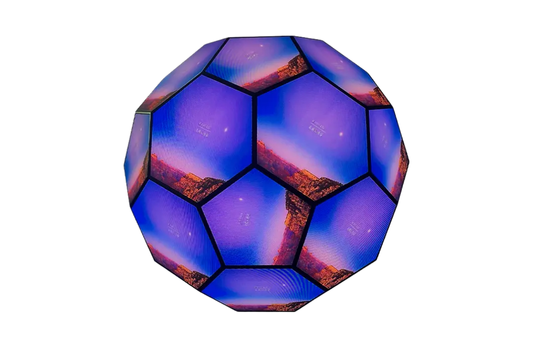 Football Shape LED Screen Rental